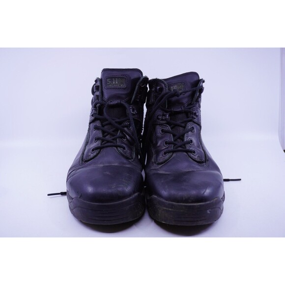 5.11 Tactical ATAC 6" Side Zip Mens Sz 12 Black Leather Combat LaceUp Ankle Boot - Picture 2 of 7